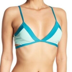 Splendid Color Blocked Bralette Bikini Top